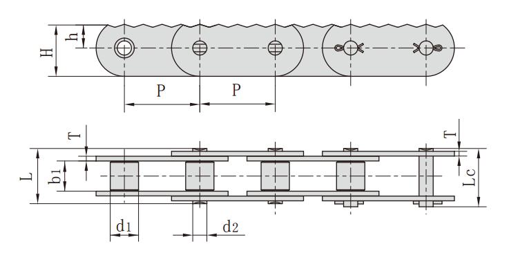 P80F3_<font color='red'>尖齒</font>鏈輸送鏈